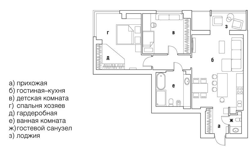 Интерьер в духе классических парижских квартир